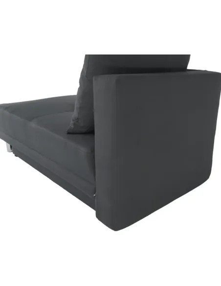 Canapea extensibilă, material textil gri-negru, dreapta, LAUREL | MobilaOK
