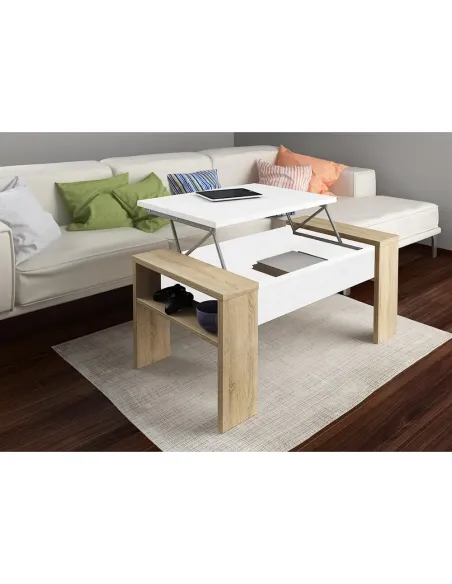 Măsuță de cafea PULA, living, 98x50x43/54 cm, PAL melaminat | MobilaOK