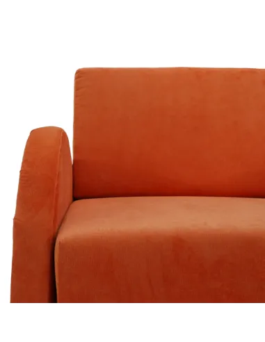 Fotoliu extensibil MILI 1, living, 95x100x81 cm, textil portocaliu | MobilaOK