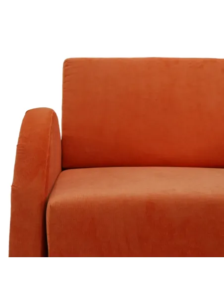 Fotoliu extensibil MILI 1, living, 95x100x81 cm, textil portocaliu | MobilaOK