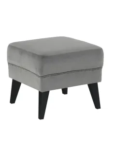 Taburet RODEZA pentru bucătărie/hol, 50x43x50 cm, textil/lemn | MobilaOK