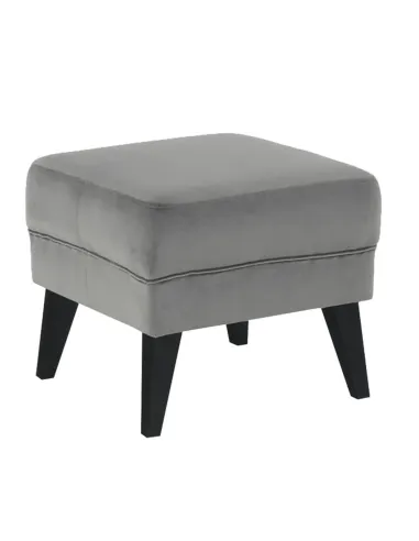 Taburet RODEZA pentru bucătărie/hol, 50x43x50 cm, textil/lemn | MobilaOK