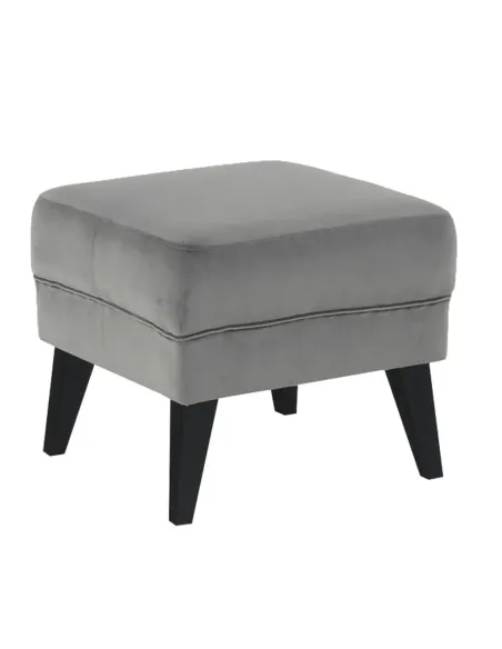 Taburet RODEZA pentru bucătărie/hol, 50x43x50 cm, textil/lemn | MobilaOK