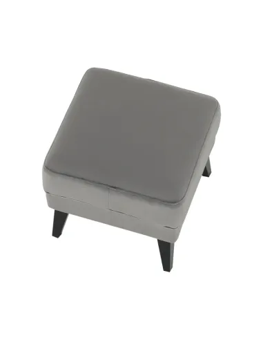Taburet RODEZA pentru bucătărie/hol, 50x43x50 cm, textil/lemn | MobilaOK