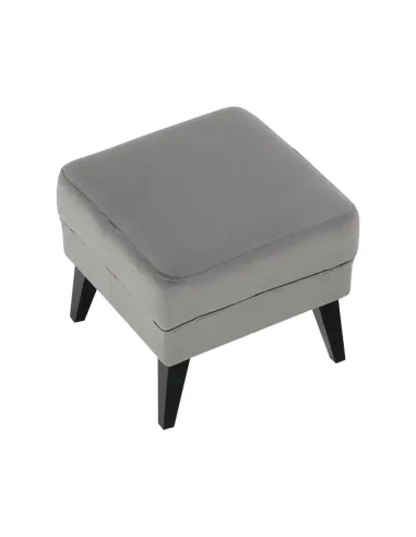 Taburet RODEZA pentru bucătărie/hol, 50x43x50 cm, textil/lemn | MobilaOK