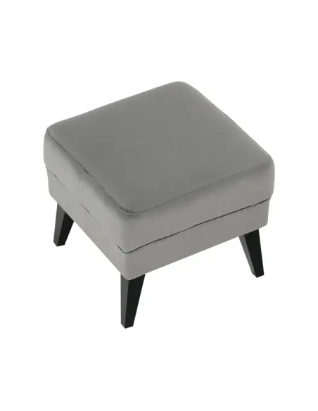 Taburet RODEZA pentru bucătărie/hol, 50x43x50 cm, textil/lemn | MobilaOK
