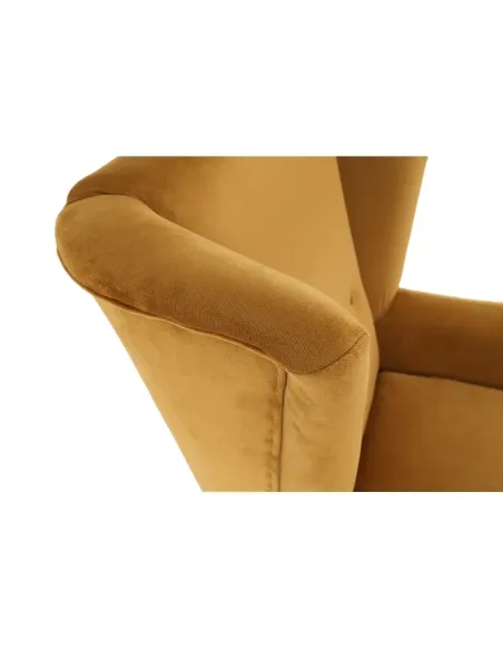 Fotoliu RODEZA, Living/Birou, 80x104x84 cm, Textil si Lemn | MobilaOK
