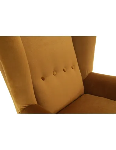 Fotoliu RODEZA, Living/Birou, 80x104x84 cm, Textil si Lemn | MobilaOK