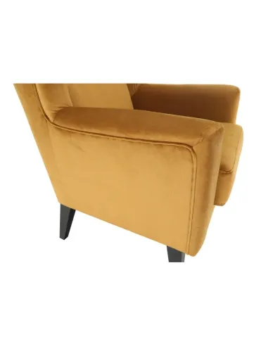 Fotoliu RODEZA, Living/Birou, 80x104x84 cm, Textil si Lemn | MobilaOK
