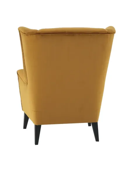 Fotoliu RODEZA, Living/Birou, 80x104x84 cm, Textil si Lemn | MobilaOK