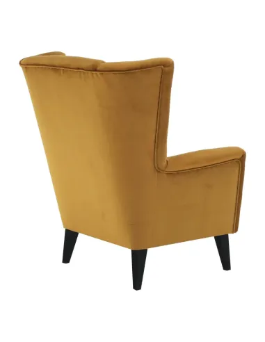 Fotoliu RODEZA, Living/Birou, 80x104x84 cm, Textil si Lemn | MobilaOK
