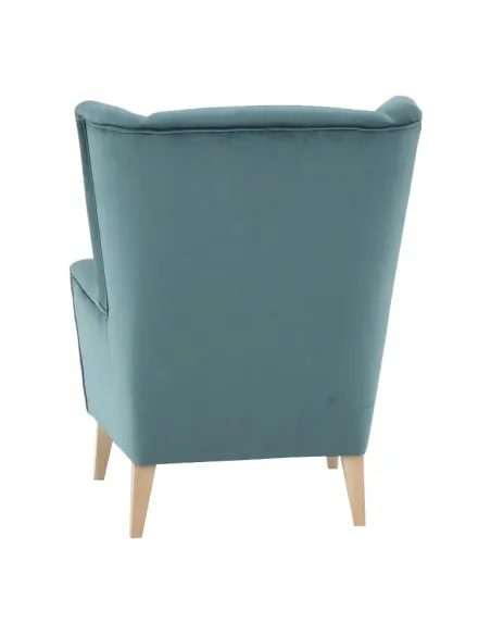 Fotoliu RODEZA, living/dormitor/birou, 80x104x84 cm, Textil + Lemn | MobilaOK