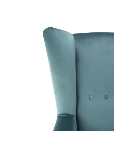 Fotoliu RODEZA, living/dormitor/birou, 80x104x84 cm, Textil + Lemn | MobilaOK