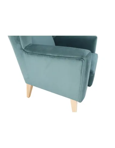 Fotoliu RODEZA, living/dormitor/birou, 80x104x84 cm, Textil + Lemn | MobilaOK