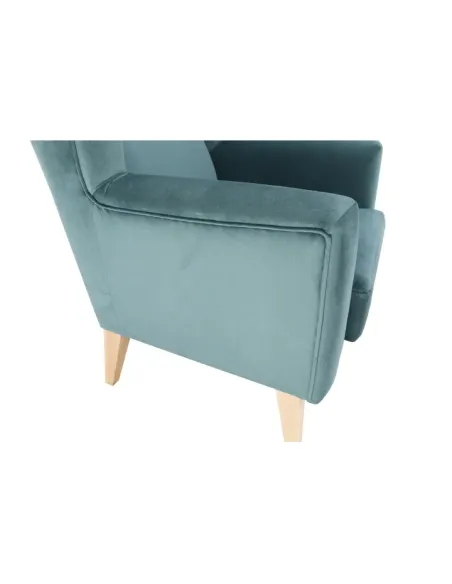 Fotoliu RODEZA, living/dormitor/birou, 80x104x84 cm, Textil + Lemn | MobilaOK