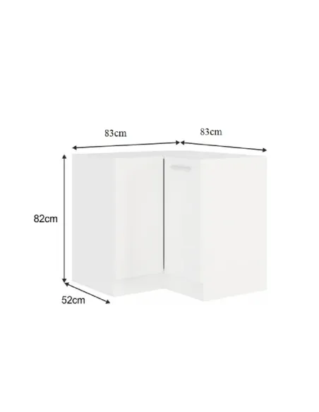 Dulap de colț SPLIT bucătărie 83/83x82x52 cm PAL melaminat | MobilaOK