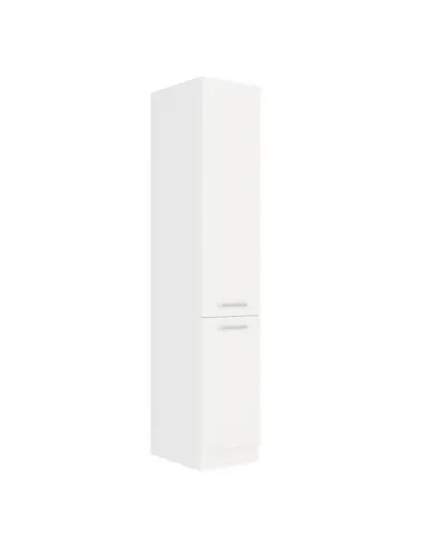 Dulap SPLIT 40, alb, pentru dormitor/hol/birou, 40x210x57 cm, PAL melaminat | MobilaOK