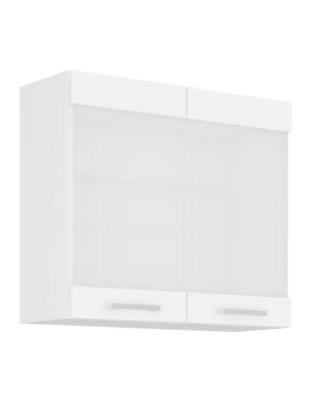 Dulap superior SPLIT 80, PAL melaminat alb, 80x71.5x31 cm | MobilaOK