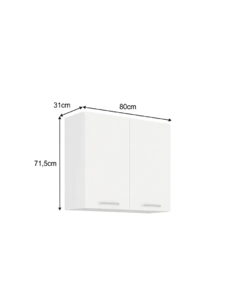Dulap Superior, SPLIT, bucatarie/hol, 80x71.5x31 cm, PAL melaminat | MobilaOK