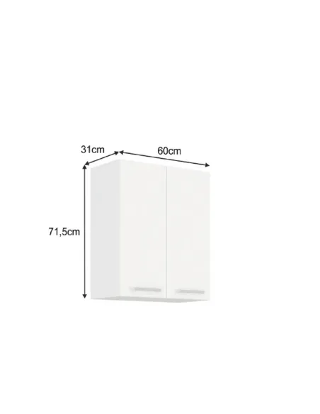 Dulap Superior, SPLIT, bucătărie, 60x71.5x31 cm, PAL melaminat | MobilaOK