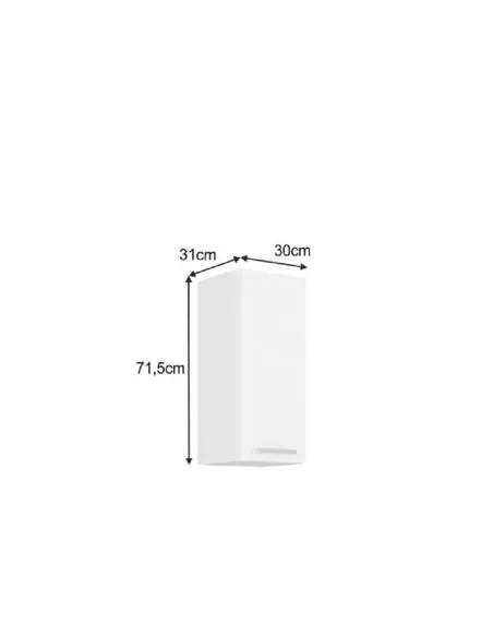 Dulap Superior, SPLIT 30 G-72 1F, bucătărie, 30x71.5x31 cm, PAL melaminat | MobilaOK