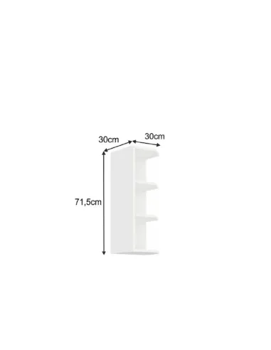 Dulap superior de colț, SPLIT 30 G ZAK-72, bucătărie, 30x71.5x30 cm, PAL melaminat | MobilaOK