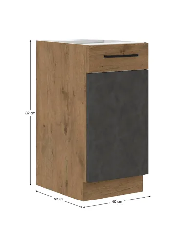 Dulap inferior VEGA, bucatarie, 40x82x52 cm, PAL melaminat | MobilaOK