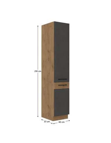 Dulap VEGA 40, hol/dormitor/birou, 40x210x57 cm, PAL melaminat | MobilaOK