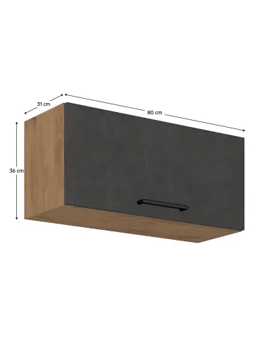 Dulap superior VEGA, bucătărie, 80x36x31 cm, PAL melaminat | MobilaOK