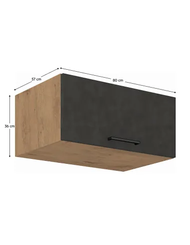Dulap superior VEGA 80, bucătărie, 80x36x57 cm, PAL melaminat | MobilaOK