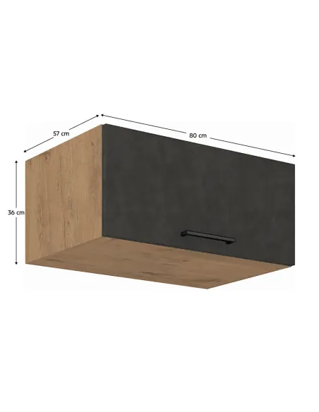 Dulap superior VEGA 80, bucătărie, 80x36x57 cm, PAL melaminat | MobilaOK