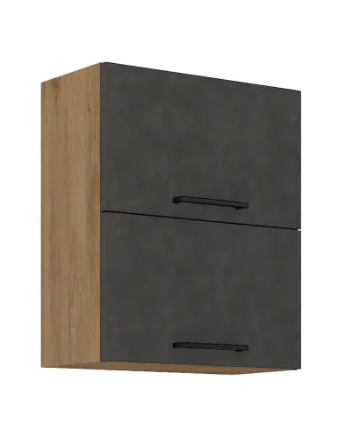 Dulap superior, stejar lancelot/gri mat, VEGA 60 GU-72 2F | MobilaOK