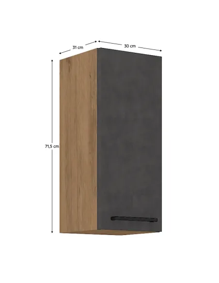 Dulap superior VEGA, bucătărie, 30x71.5x31 cm, PAL melaminat | MobilaOK