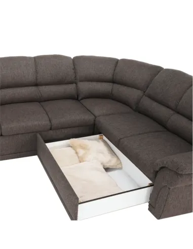 Colțar, AMELIA, living/dormitor, 270x220x93 cm, textil | MobilaOK