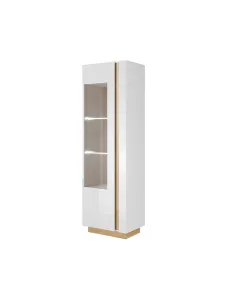 Vitrină CITY living/hol, 60x193.5x40 cm, PAL melaminat/ABS | MobilaOK