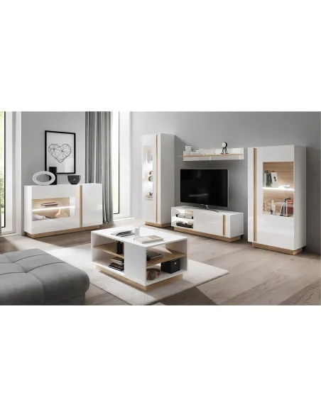 Comodă CITY 138 living/dormitor 138.2x90.5x40 cm PAL melaminat | MobilaOK