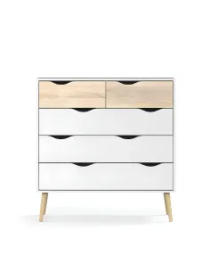 Comodă OSLO 75456 pentru dormitor/hol, 98.7x39.1x100.9 cm, PAL melaminat | MobilaOK