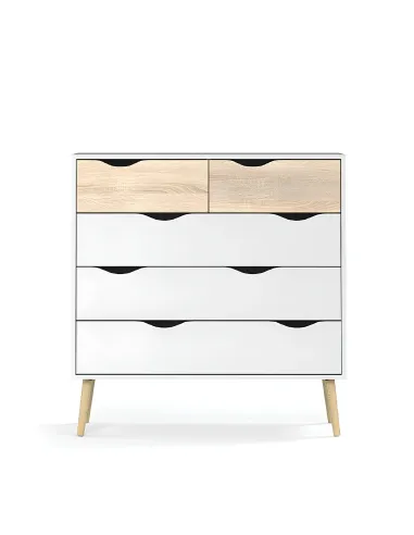 Comodă OSLO 75456 pentru dormitor/hol, 98.7x39.1x100.9 cm, PAL melaminat | MobilaOK