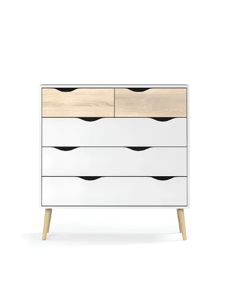 Comodă OSLO 75456 pentru dormitor/hol, 98.7x39.1x100.9 cm, PAL melaminat | MobilaOK