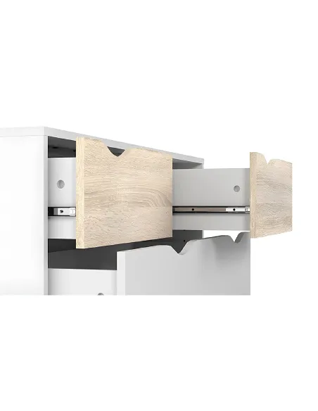 Comodă OSLO 75456 pentru dormitor/hol, 98.7x39.1x100.9 cm, PAL melaminat | MobilaOK