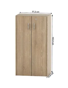 Dulap TEMPO ASISTENT NEW 034 pentru dormitor/hol, 57.2x33.6x105.9 cm, PAL melaminat stejar sonoma | MobilaOK 2