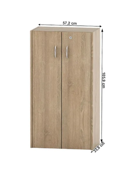 Dulap TEMPO ASISTENT NEW 034 pentru dormitor/hol, 57.2x33.6x105.9 cm, PAL melaminat stejar sonoma | MobilaOK