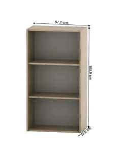 Dulap, TEMPO ASISTENT NEW 035, dormitor/hol/birou, 57.2x33.6x105.9 cm, PAL melaminat stejar sonoma | MobilaOK 2
