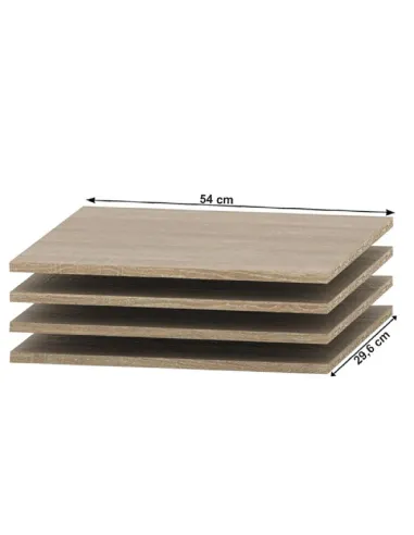 Rafturi, TEMPO ASISTENT NEW 037-00, pentru dulap, 54x29.6x1.6 cm, PAL melaminat | MobilaOK