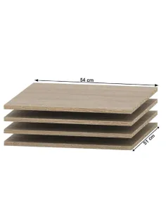 Rafturi, TEMPO ASISTENT NEW 036-00, dulap, 54x51x1.6 cm, PAL melaminat | MobilaOK 2