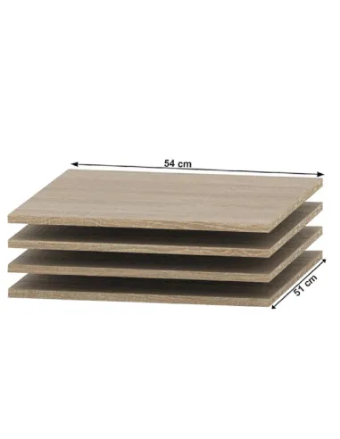 Rafturi, TEMPO ASISTENT NEW 036-00, dulap, 54x51x1.6 cm, PAL melaminat | MobilaOK