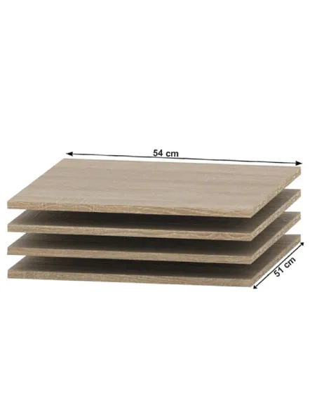 Rafturi, TEMPO ASISTENT NEW 036-00, dulap, 54x51x1.6 cm, PAL melaminat | MobilaOK
