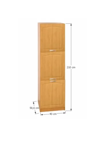 Dulap bucătărie LORA, stânga, 40x58.6x210 cm, PAL melaminat | MobilaOK