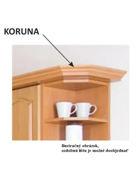 Cabinet Bucătărie LORA, superior stânga, 40x30.1x73.5 cm, PAL melaminat | MobilaOK