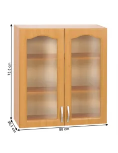 Dulap de sus, LORA, bucătărie, 80x30.1x73.5 cm, PAL melaminat | MobilaOK 2